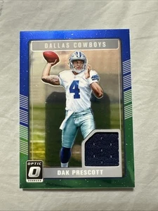 Camiseta deportiva Donruss Optic Rookie Threads 2016 azul verde Dak Prescott RC #DRT-DP - Imagen 1 de 2