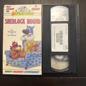Sherlock Hound VHS Tape 1992 Kidnapping Mr. Hudson Just For Kids Mini Features - Foto 1 di 3