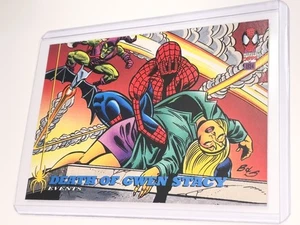 1994 MARVEL Spider-Man & Gwen Stacy Card #141 - FREE SHIPPING - Picture 1 of 2