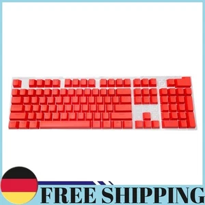 104pcs Universal Mechanical Keyboard Keycaps PC Bakclit Key Cap Set (Red) - Bild 1 von 10