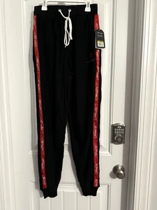 Great Ed Hardy pantalone felpa ragazzo taglia M nero rosso lounge coulisse nuovo con etichetta - Foto 1 di 5