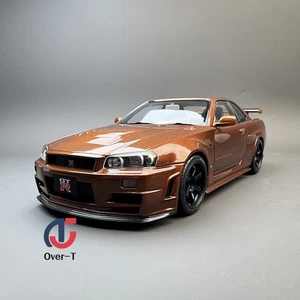 Motorhelix MH 1:18 Nissan Skyline GTR R34 Metal Bronze Alloy Car Model - Picture 1 of 12