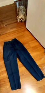 I. Magnin Triangel dunkelblau 100% Baumwolle Katoen/ Baumwolle Gr. 3/4 Plissee - Bild 1 von 10