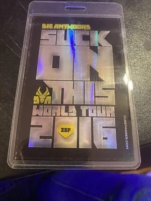 DIE ANTWOORD Suk On This 2016 World Tour VIP Laminate Pass - Image 1 of 2