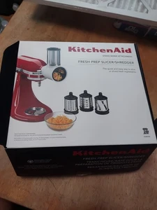 KitchenAid Fresh Prep Slicer Shredder Attachment KSMVSA For Stand Mixer 3 Blades - Picture 1 of 9