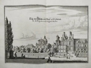 Paris Palais St. Paul - Original Kupferstich Merian Frankreich - 1660 - Picture 1 of 2