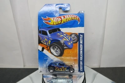 2011 HOT WHEELS HEAT FLEET CUSTOM VOLKSWAGEN BEETLE ON EX-NM CARD! W/PROTECTOR! - Image 1 of 4