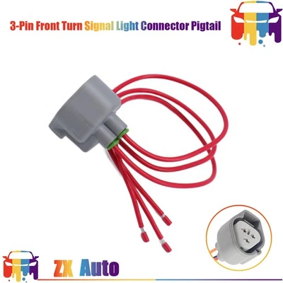 For 2012-2022 Nissan Altima Front Turn Signal Light Connector Pigtail 3-Way - Image 1 of 4