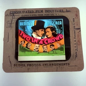 Two In A Crowd (1936) Original Glas Film Dia Joan Bennett - Bild 1 von 2