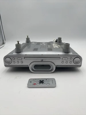 GPX Under Cabinet CD Player AM FM Radio Digital Clock & Alarm KC318S - Image 1 of 4