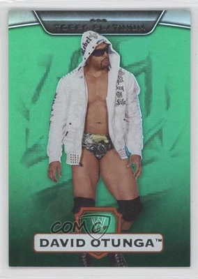 2010 Topps Platinum WWE Green /499 David Otunga #52 Rookie RC - Image 1 of 2