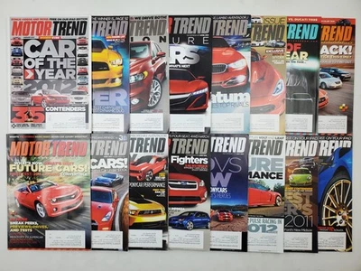 Motor Trend Magazine 16 Issues 2011 2012 Incomplete Years Lot - Image 1 of 4
