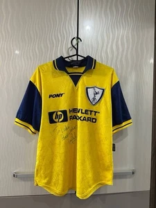Very Rare Tottenham Hotspur 1995/97 Away Vintage Jersey Signed By Andy Sinton - Picture 1 of 16