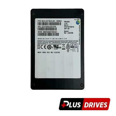 Samsung 3.84TB SSD SAS-3 12Gbps PM1633 Endurance 920GB/s write 37kiops - Image 1 of 4