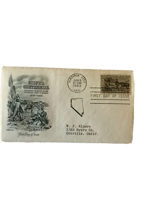 Scott #1130 4 cent stamp honoring Comstock Lode First Day Cover - Image 1 of 2