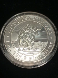 Plata fina Chad Goddess Europa 2023 1 oz .999 - Imagen 1 de 2