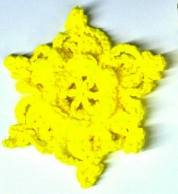 12 piezas Estrellas de ganchillo Flores de ganchillo Apliques de ganchillo Flores 3D Etiquetas de regalo  Foto 1 de 4