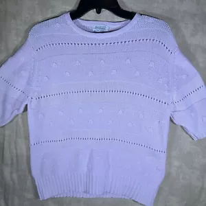 Vintage 1980’s Davisons Of Bermuda 100% Cotton Sweater Womens Small Preppy - Bild 1 von 6