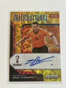 2022 Prizm FIFA World Cup Qatar MARC OVERMARS Choice International Auto Gold /10 - Picture 1 of 2