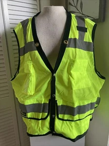 Radians SV59 Class 2 Heavy Duty Surveyor Safety Vest Green 2XL - Picture 1 of 9