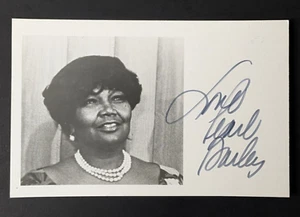 Foto autógrafa original firmada a mano de Pearl Bailey firma 3,5" x 5,5" - Imagen 1 de 4