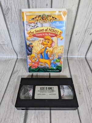 *RARE* The Secret of NIMH 2 (1998 VHS Tape) Full-Length Screener - TESTED - Image 1 of 4