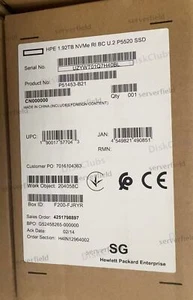 HPE P5520 1.92TB NVME RI BC U.2 P51453-B21 SSD Solid State Drive Brand New - Afbeelding 1 van 1