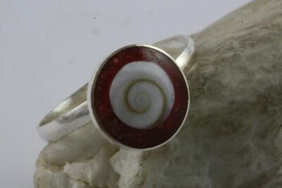 Design Guscio Anello Misure Regolabile 925 Vero Argento Anello IN Argento / 611 - Immagine 1 di 4