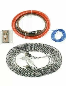 Scosche ZUSATZ VERSTÄRKER KABELSATZ für ZWEITEN VERSTÄRKER VERDRILLTES AUDIOKABEL HQ Kupfer - Bild 1 von 12