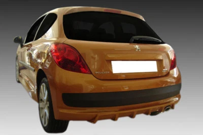 DIFUSOR TRASERO PEUGEOT 207 (2006-2014) NEGRO BRILLANTE Foto 1 de 3