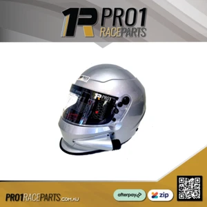 SILVER | Pro1 Full Face SIDE AIR Snell 2020 Helmet Race car Speedway Drag - Picture 1 of 12