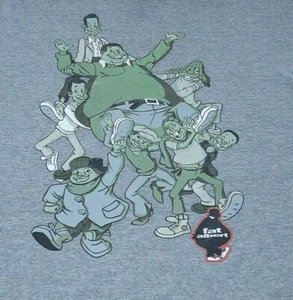 Vintage Large Fat Albert T Shirt The Junkyard Gang Graphic Scene Not Herd 90's - Picture 1 of 8