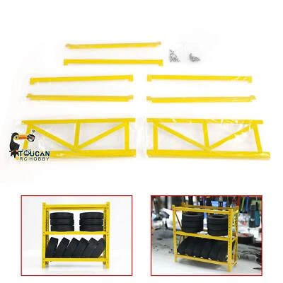 Metal Tire Rack for 1/14 RC Tractor Truck 1/10 1/12 Remote Control Car Model - Image 1 of 4
