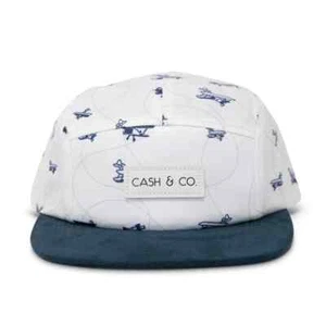 Cash & Co Hat Cap Youth Maverick Hat White Navy Snapback - M/L - Picture 1 of 8