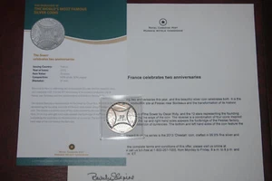 Frankreich Fabelhafte 15 Sammlung F 15 Feinsilber 2013 Sämann Münze, RCM Zertifikat - Bild 1 von 3