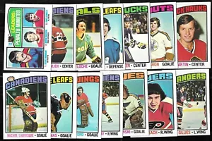 1976-77 TOPPS 76-77 NHL HOCKEY CARD 1-264 & GLOSSY INSERT 1-22 SEE LIST - Picture 1 of 461
