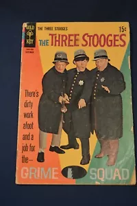 VINTAGE THE THREE STOOGES COMIC BOOK,GRIME SQUAD,SEPTEMBER 1968 GOLD KEY - Picture 1 of 6