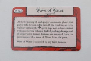 Wave of Water D-022 Mage Knight Dark Riders SPELL CARD