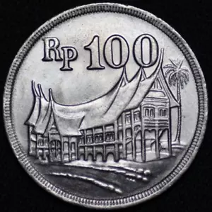 INDONESIA ~ 1973 ~ 100 Rupiah ~ UNC ~ Quality (1 COIN ONLY) ☘️ T - #427 ☘️ - Picture 1 of 4