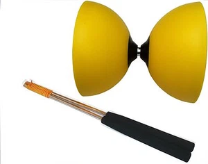 HENRYS CIRCUS DIABOLO AMARILLO + Barras de aluminio 325 - aptas para profesionales y principiantes - Imagen 1 de 2