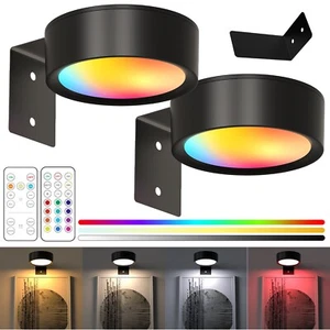3Pack Picture Light 13 RGB Magnetic Wall Lights for Pictures Remote Battery - Picture 1 of 12