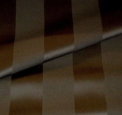 9 Yards Ralph Lauren's Fremont Stripe Taupe Wool Sateen Fabric - Image 1 of 3