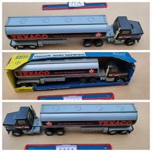 VINTAGE Ertl USA Pressed Steel Texaco Tanker Tank Truck # 3123 Original Box NOS - Picture 1 of 11