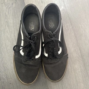Vans Off The Wall Skate Old Skool Shoes Sneaker Blk White Gum 500714 Mens Sz 13 - Picture 1 of 10