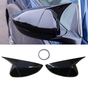 ABS Mirror Cover Cap Overlay For 2018-2022 Accord Gloss Black NO LED Turn Signal - Foto 1 di 16