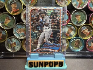 2024 Topps Serie 1 Jazz Chisholm Jr. 1989 Silver Foilboard Parallel #89B-5 - Foto 1 di 2