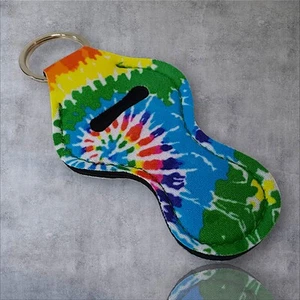 Chapstick/Lip Balm Holder, Keychain, Variouse Colors and Patterns. Item Pictured - Picture 1 of 8