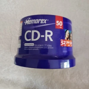 Memorex CD-R Recordable 50 Pk disk 52X 700MB 80Min Sealed - Picture 1 of 4
