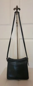 Vintage Coach Mambo Black Leather Small Crossbody Handbag #9062 - Picture 1 of 12