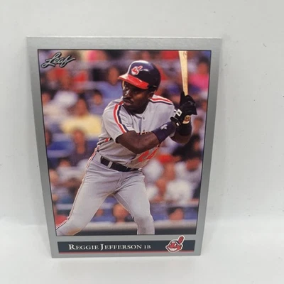 Reggie Jefferson Cleveland Indians 1992 Leaf Baseball Card #86 - Image 1 of 2